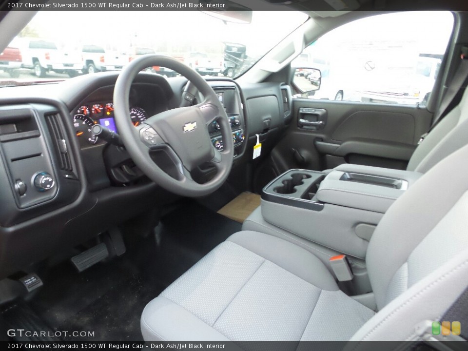 Dark Ash/Jet Black Interior Photo for the 2017 Chevrolet Silverado 1500 WT Regular Cab #117049388
