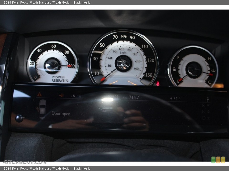 Black Interior Gauges for the 2014 Rolls-Royce Wraith  #117050126