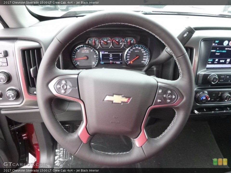 Jet Black Interior Steering Wheel for the 2017 Chevrolet Silverado 1500 LT Crew Cab 4x4 #117050768