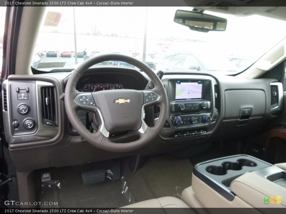 Cocoa/­Dune Interior Dashboard for the 2017 Chevrolet Silverado 1500 LTZ Crew Cab 4x4 #117051122