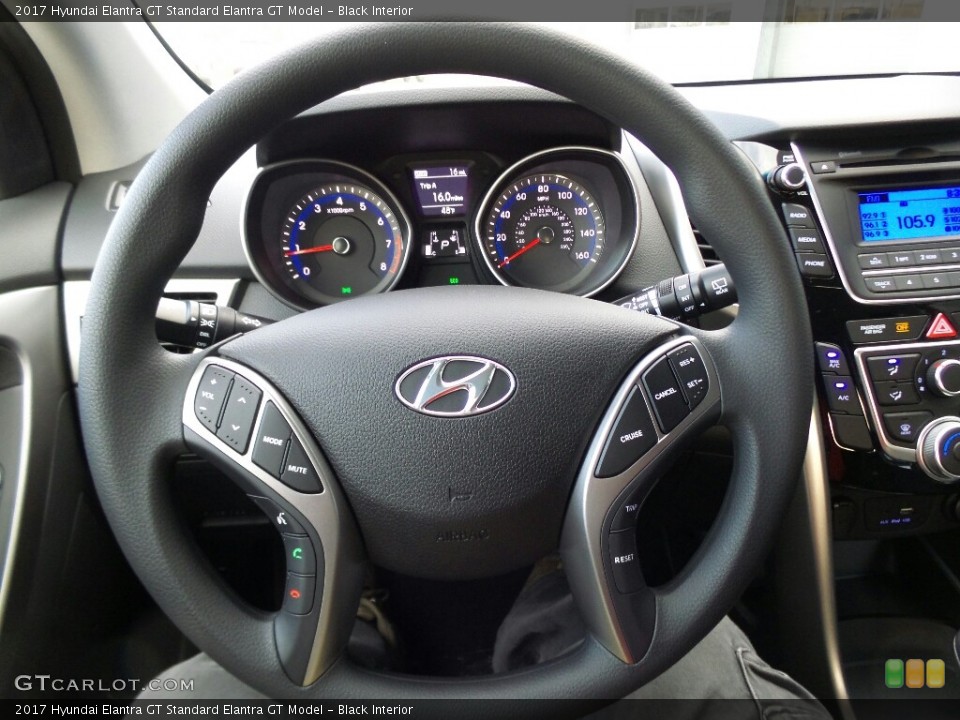 Black Interior Steering Wheel for the 2017 Hyundai Elantra GT  #117053156