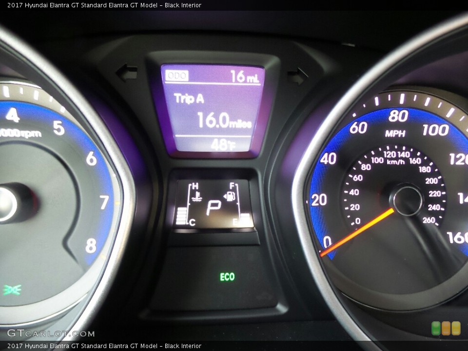 Black Interior Gauges for the 2017 Hyundai Elantra GT  #117053186