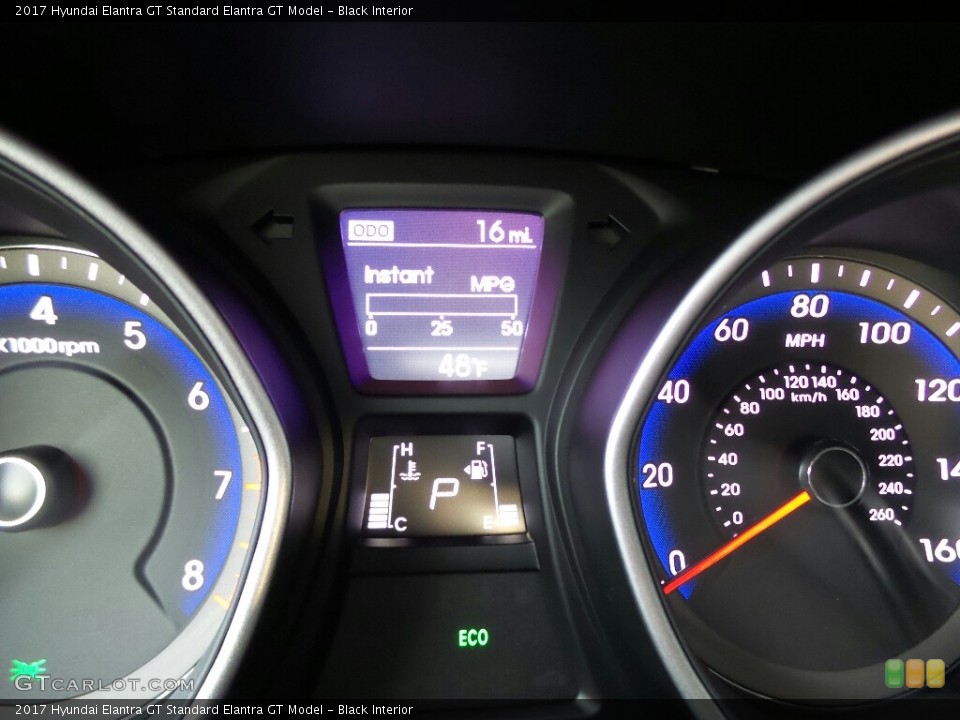 Black Interior Gauges for the 2017 Hyundai Elantra GT  #117053272