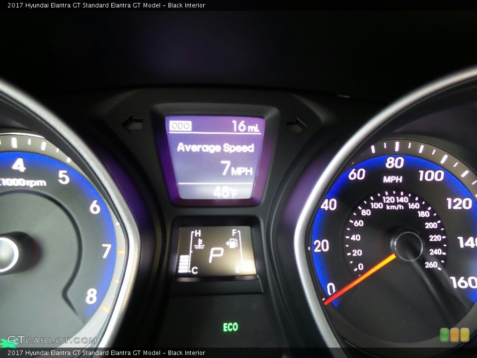 Black Interior Gauges for the 2017 Hyundai Elantra GT  #117053303