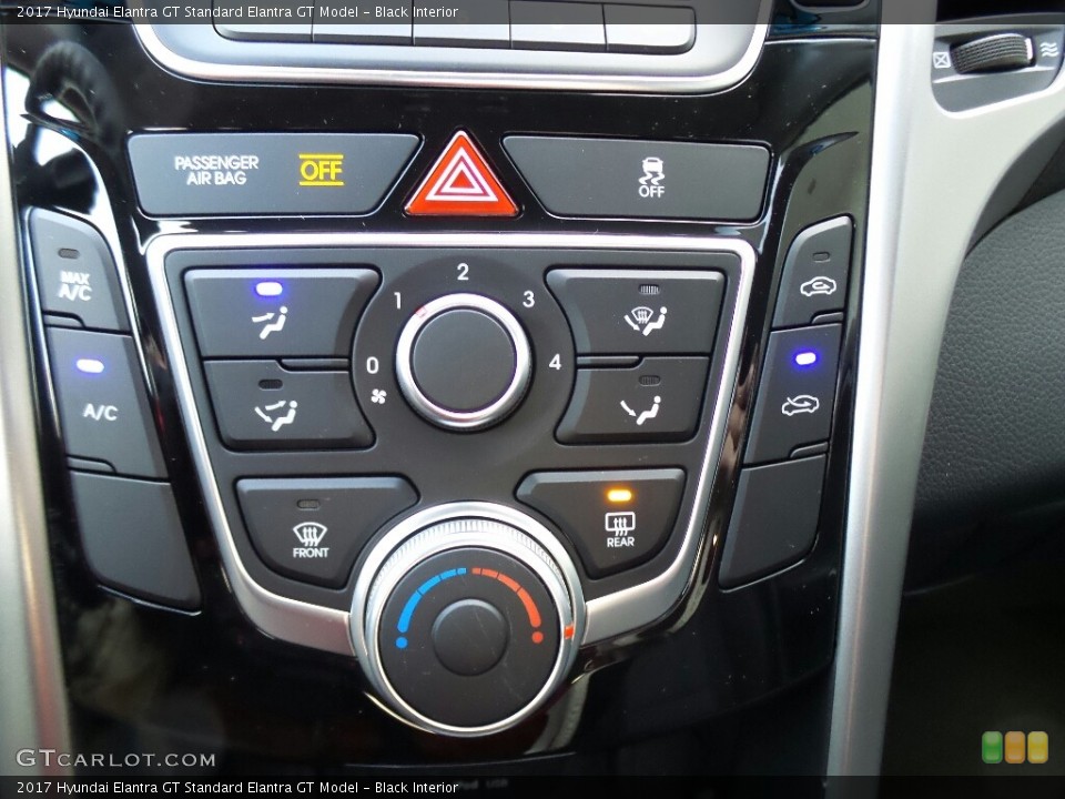 Black Interior Controls for the 2017 Hyundai Elantra GT  #117053561