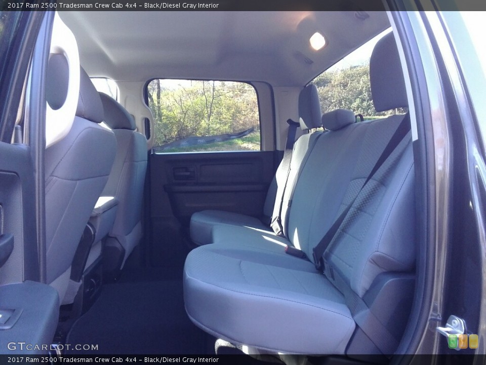 Black/Diesel Gray Interior Rear Seat for the 2017 Ram 2500 Tradesman Crew Cab 4x4 #117054686