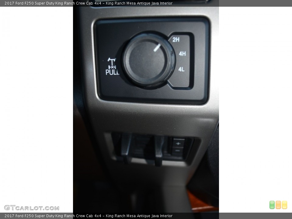 King Ranch Mesa Antique Java Interior Controls for the 2017 Ford F250 Super Duty King Ranch Crew Cab 4x4 #117055002