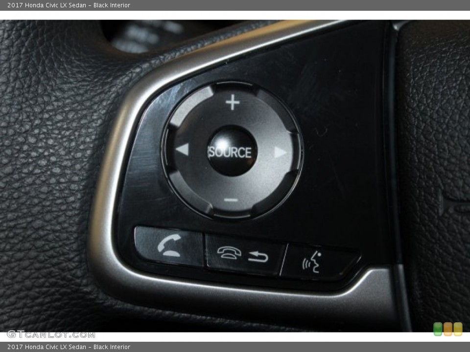 Black Interior Controls for the 2017 Honda Civic LX Sedan #117055345