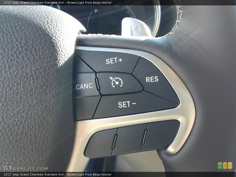 Brown/Light Frost Beige Interior Controls for the 2017 Jeep Grand Cherokee Overland 4x4 #117055646