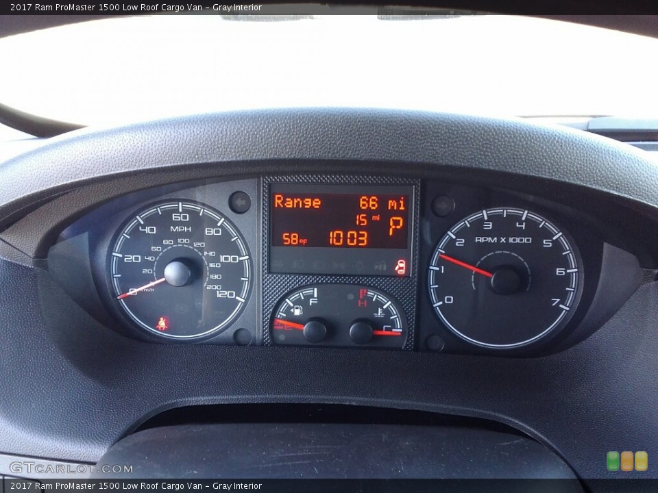Gray Interior Gauges for the 2017 Ram ProMaster 1500 Low Roof Cargo Van #117056405