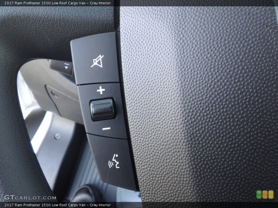 Gray Interior Controls for the 2017 Ram ProMaster 1500 Low Roof Cargo Van #117056435
