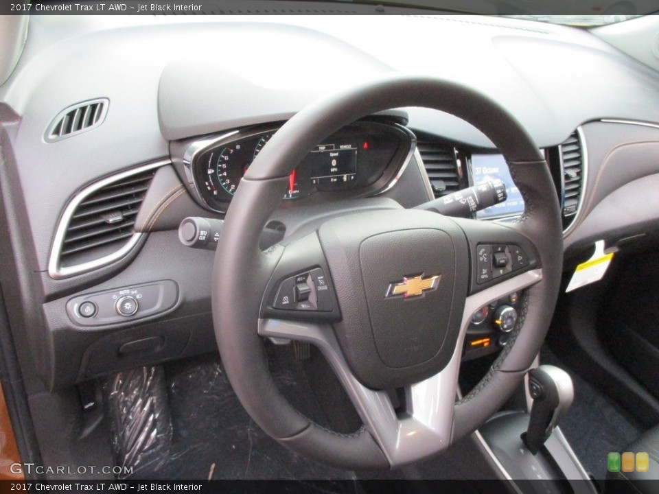 Jet Black Interior Steering Wheel for the 2017 Chevrolet Trax LT AWD #117057611