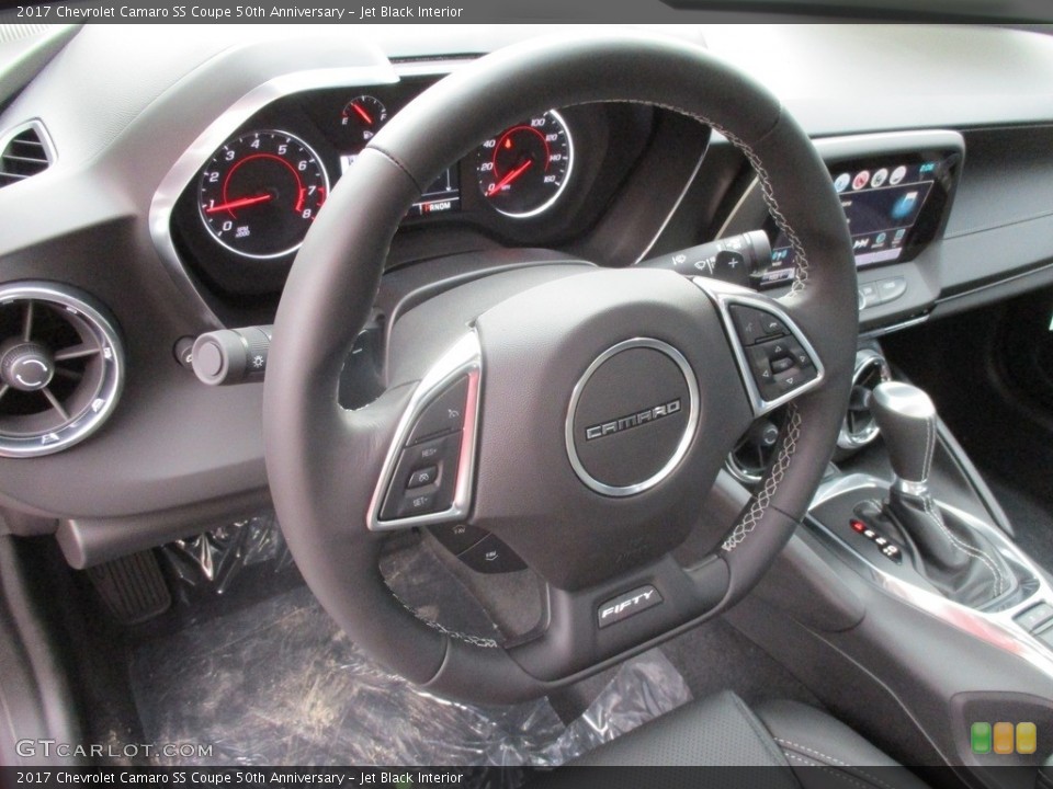 Jet Black Interior Steering Wheel for the 2017 Chevrolet Camaro SS Coupe 50th Anniversary #117060437