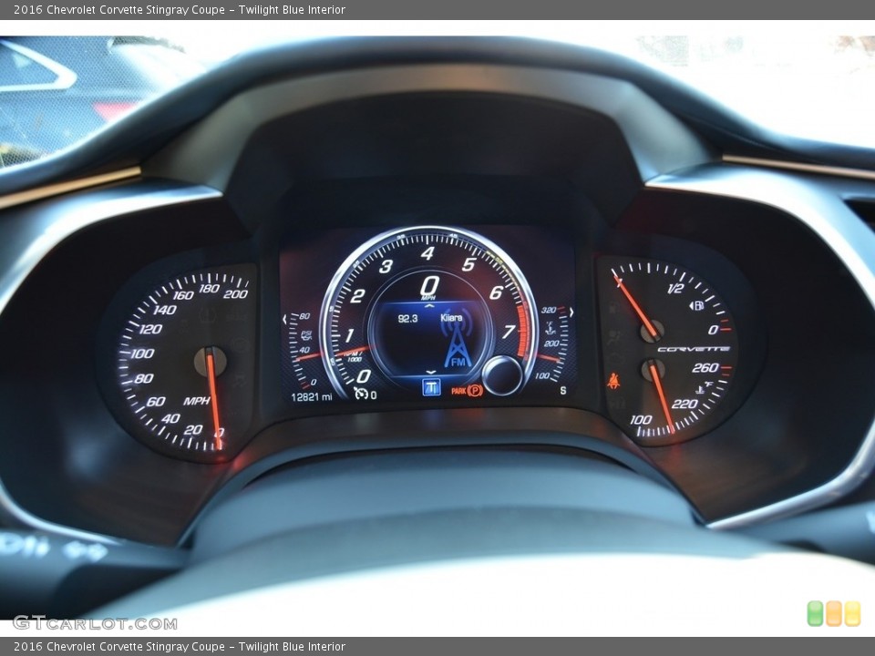 Twilight Blue Interior Gauges for the 2016 Chevrolet Corvette Stingray Coupe #117061985