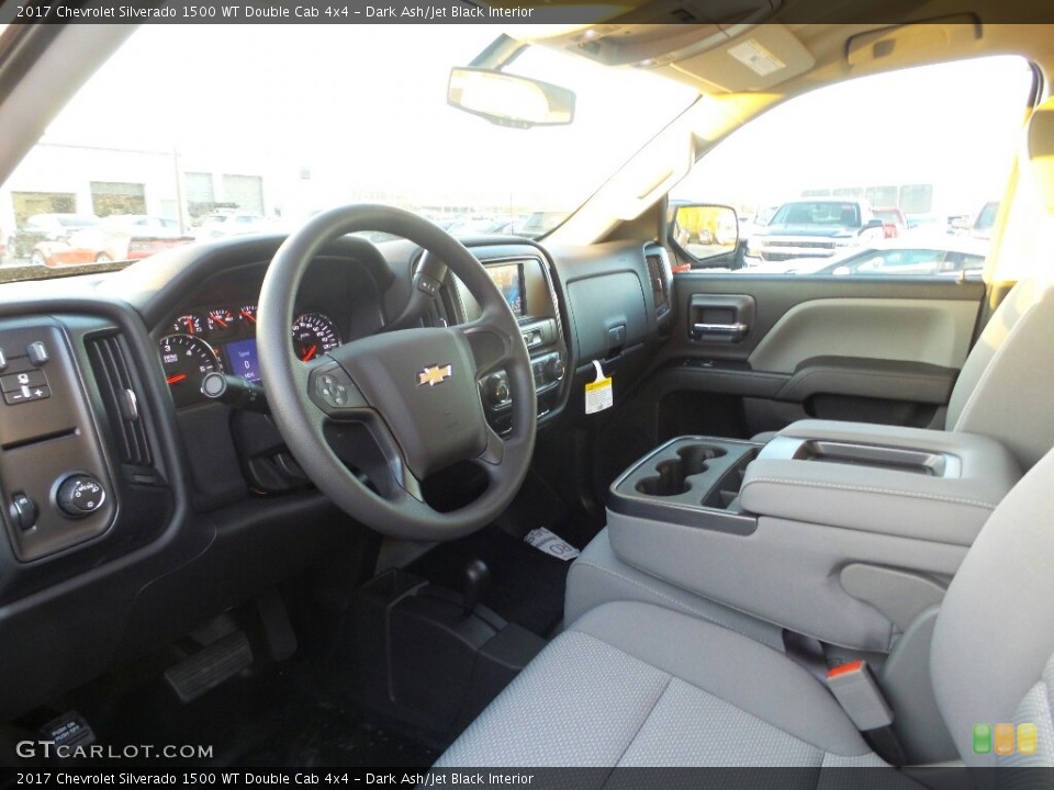 Dark Ash/Jet Black Interior Photo for the 2017 Chevrolet Silverado 1500 WT Double Cab 4x4 #117063232