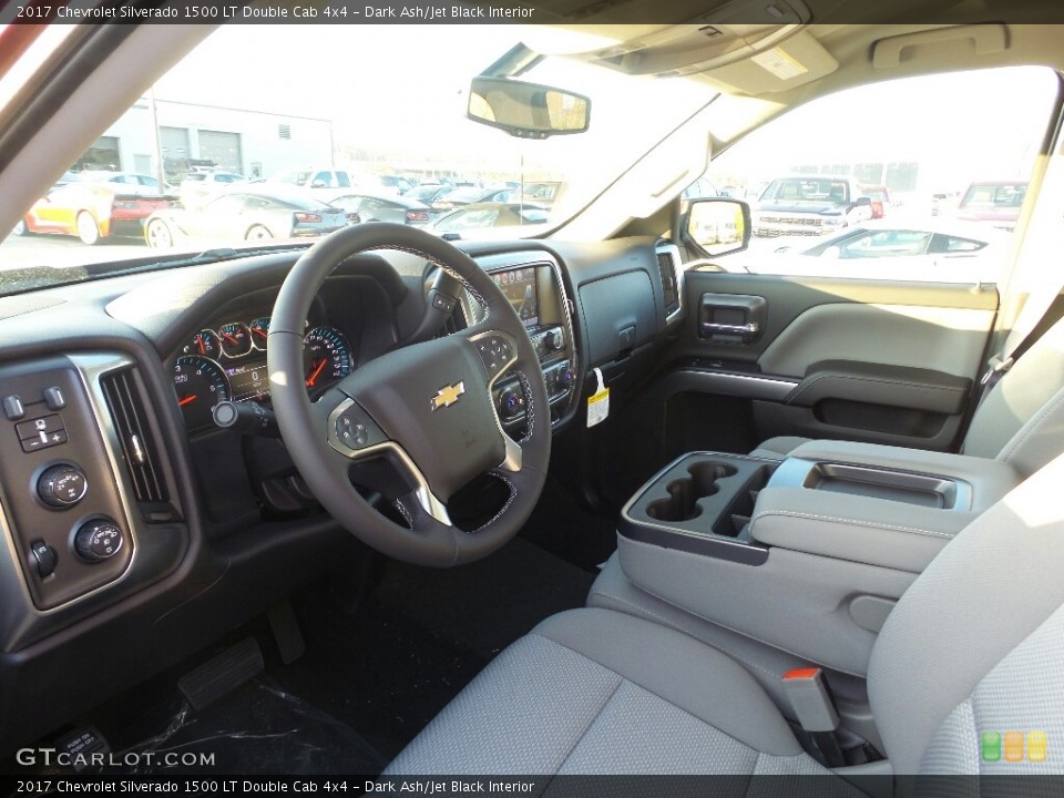 Dark Ash/Jet Black Interior Photo for the 2017 Chevrolet Silverado 1500 LT Double Cab 4x4 #117064704