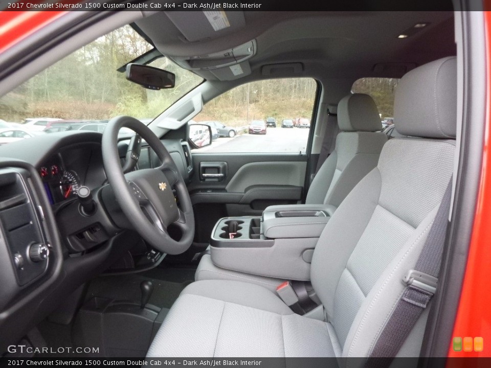 Dark Ash/Jet Black Interior Photo for the 2017 Chevrolet Silverado 1500 Custom Double Cab 4x4 #117064716