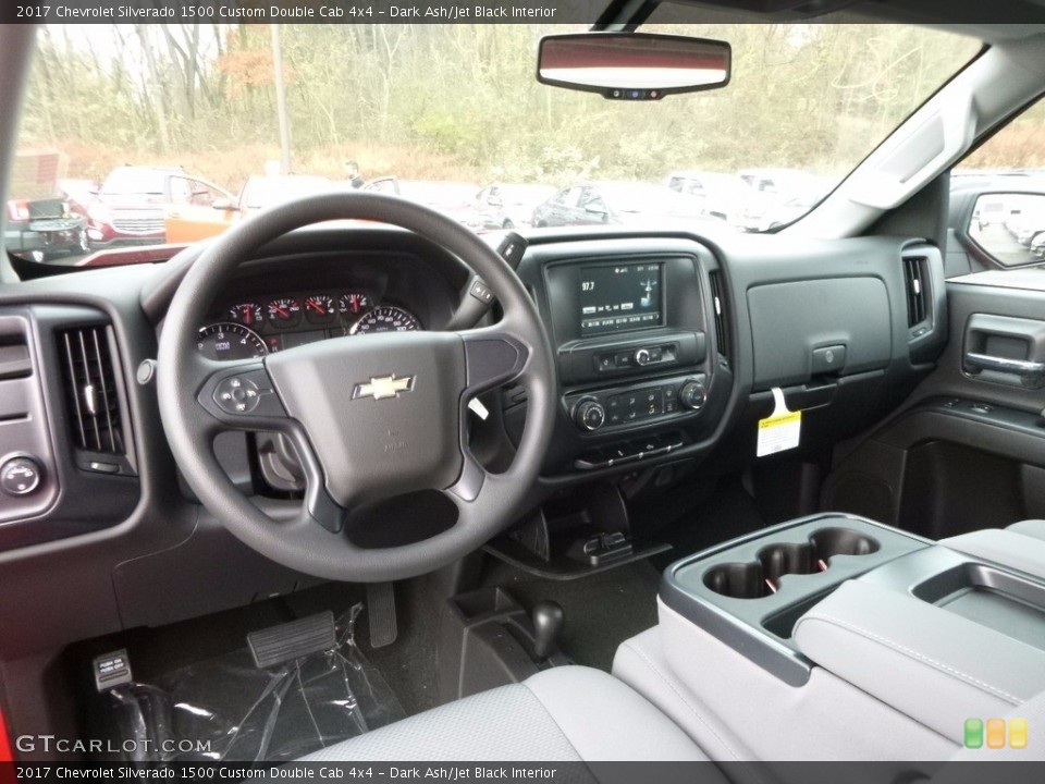Dark Ash/Jet Black Interior Photo for the 2017 Chevrolet Silverado 1500 Custom Double Cab 4x4 #117064764
