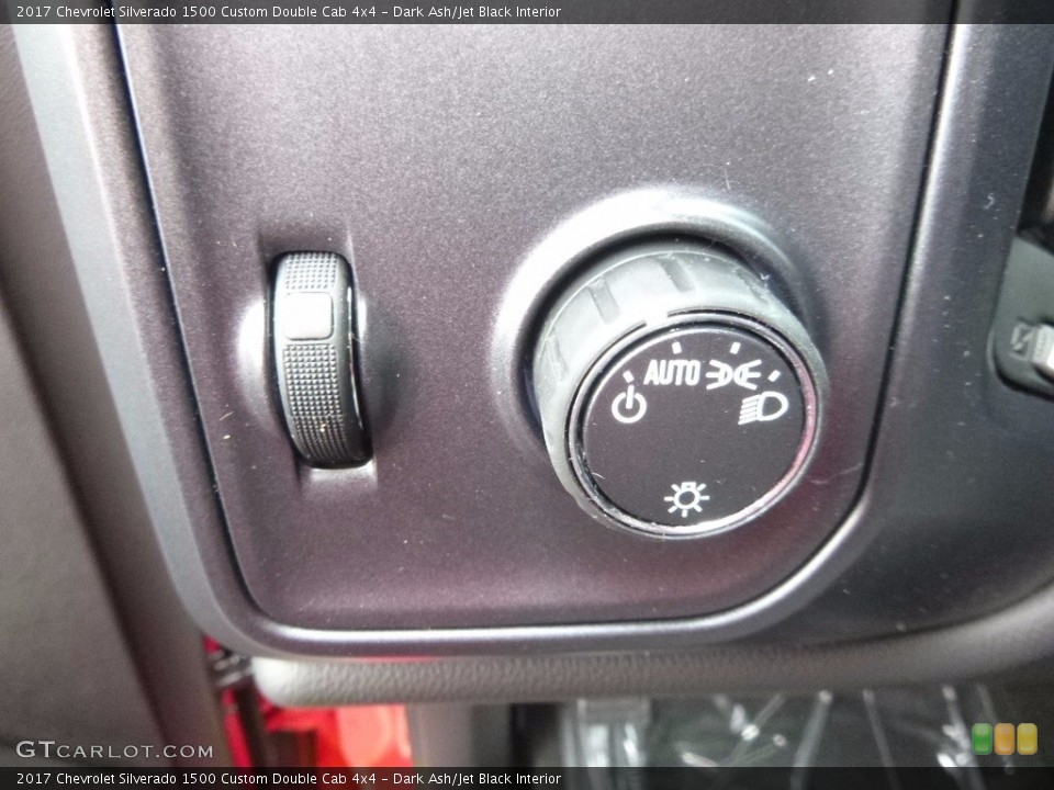 Dark Ash/Jet Black Interior Controls for the 2017 Chevrolet Silverado 1500 Custom Double Cab 4x4 #117064836