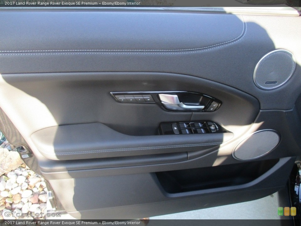 Ebony/Ebony Interior Door Panel for the 2017 Land Rover Range Rover Evoque SE Premium #117064988