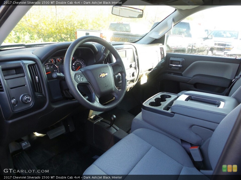 Dark Ash/Jet Black Interior Photo for the 2017 Chevrolet Silverado 1500 WT Double Cab 4x4 #117066579