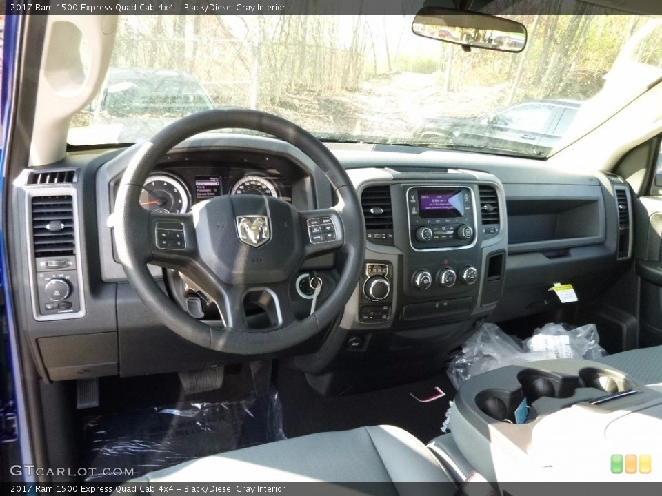 Black/Diesel Gray Interior Photo for the 2017 Ram 1500 Express Quad Cab 4x4 #117066690