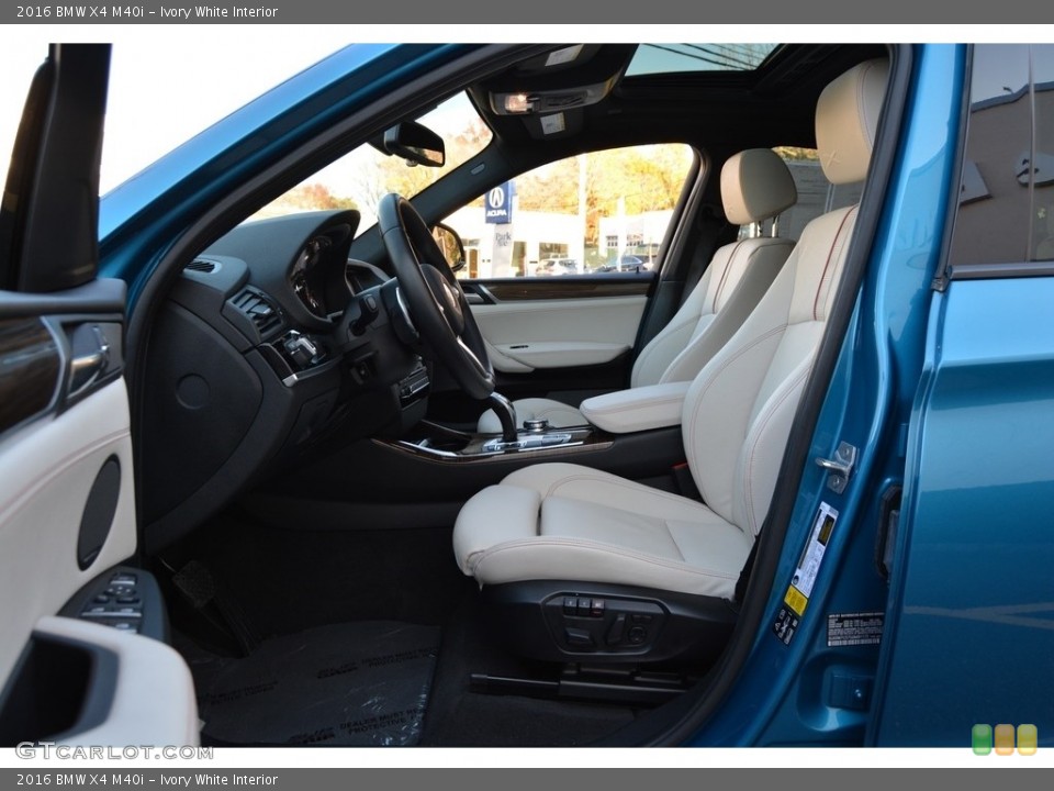 Ivory White Interior Front Seat for the 2016 BMW X4 M40i #117067653