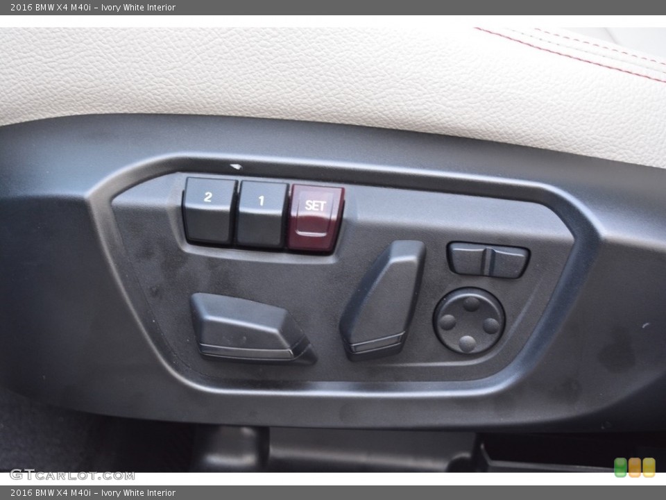 Ivory White Interior Controls for the 2016 BMW X4 M40i #117067674