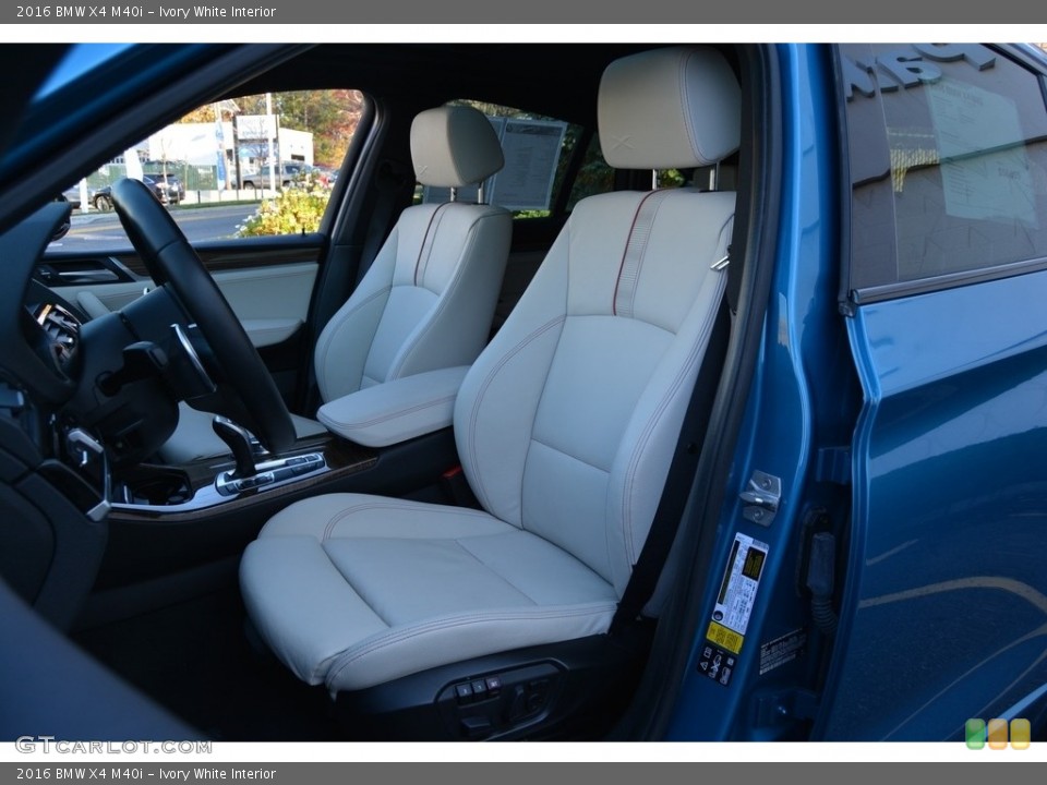 Ivory White Interior Front Seat for the 2016 BMW X4 M40i #117067695