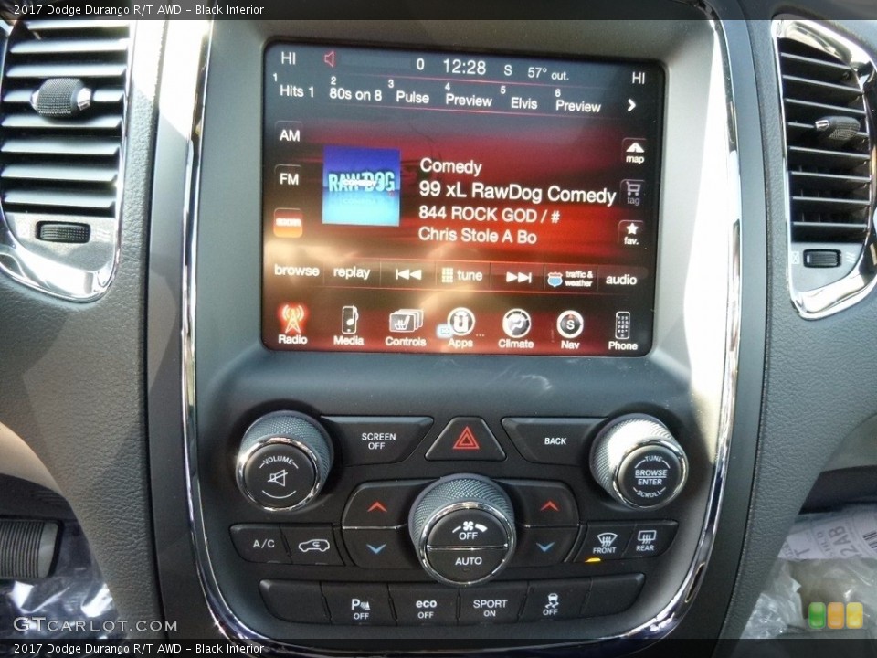Black Interior Controls for the 2017 Dodge Durango R/T AWD #117069258