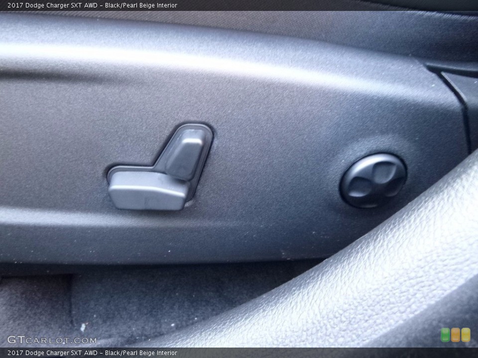 Black/Pearl Beige Interior Controls for the 2017 Dodge Charger SXT AWD #117070749