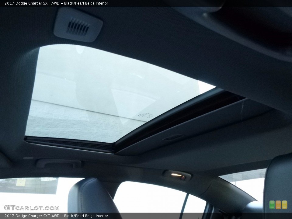 Black/Pearl Beige Interior Sunroof for the 2017 Dodge Charger SXT AWD #117070770