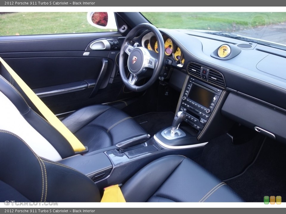 Black Interior Dashboard for the 2012 Porsche 911 Turbo S Cabriolet #117074349