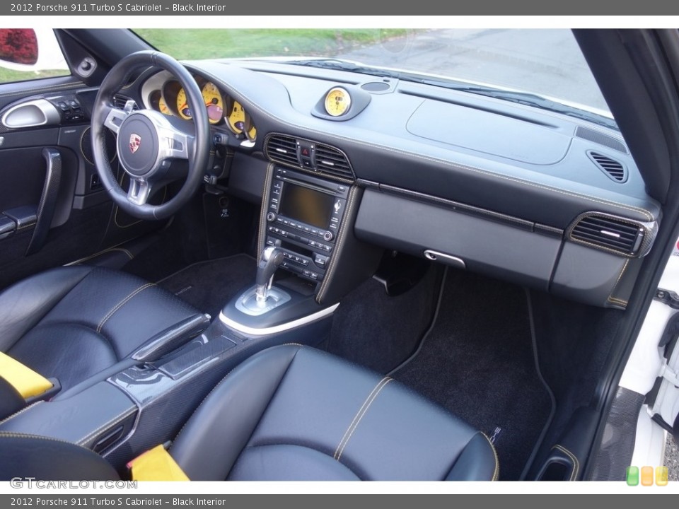 Black Interior Dashboard for the 2012 Porsche 911 Turbo S Cabriolet #117074367