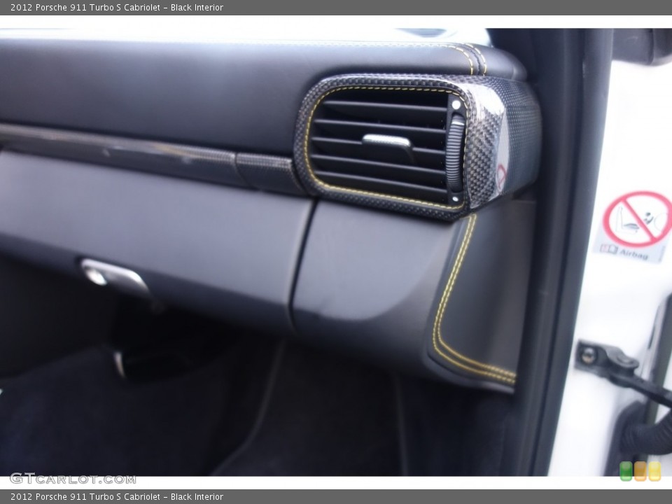 Black Interior Dashboard for the 2012 Porsche 911 Turbo S Cabriolet #117074385