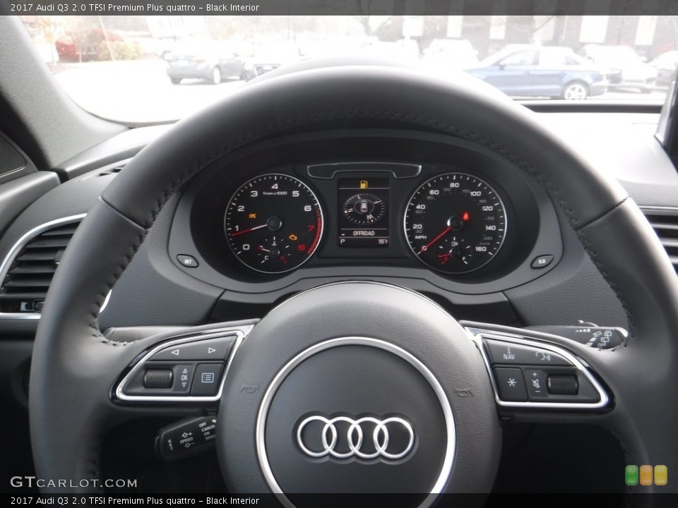 Black Interior Steering Wheel for the 2017 Audi Q3 2.0 TFSI Premium Plus quattro #117075171