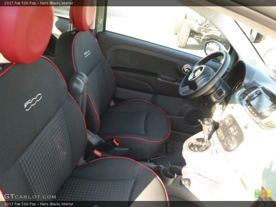 Nero (Black) Interior Photo for the 2017 Fiat 500 Pop #117076518