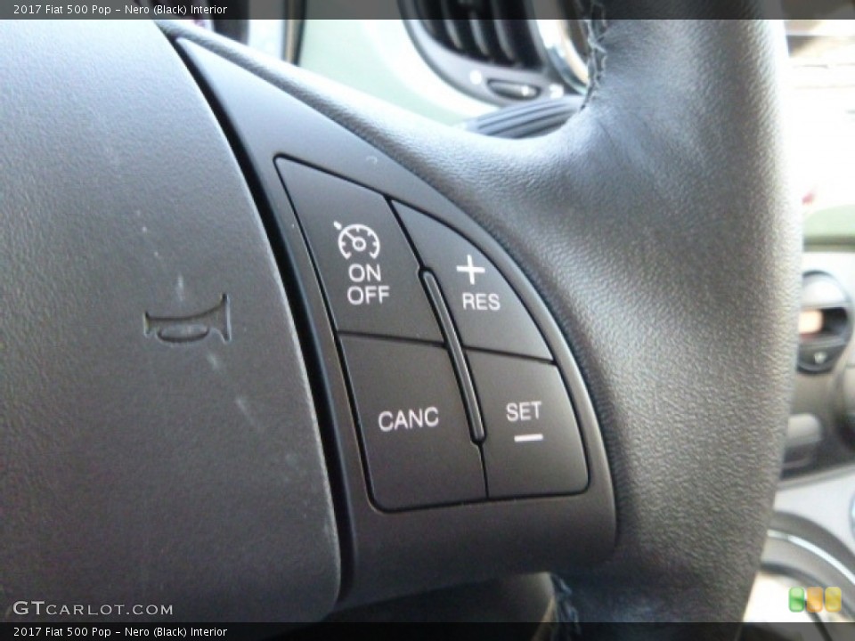 Nero (Black) Interior Controls for the 2017 Fiat 500 Pop #117076668