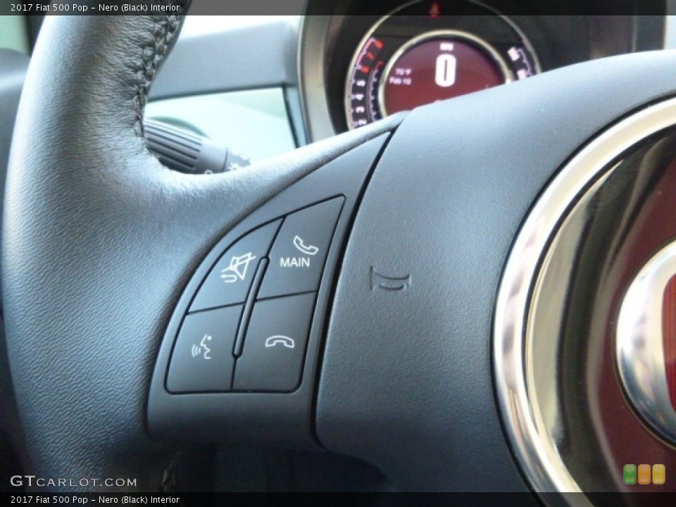 Nero (Black) Interior Controls for the 2017 Fiat 500 Pop #117076689