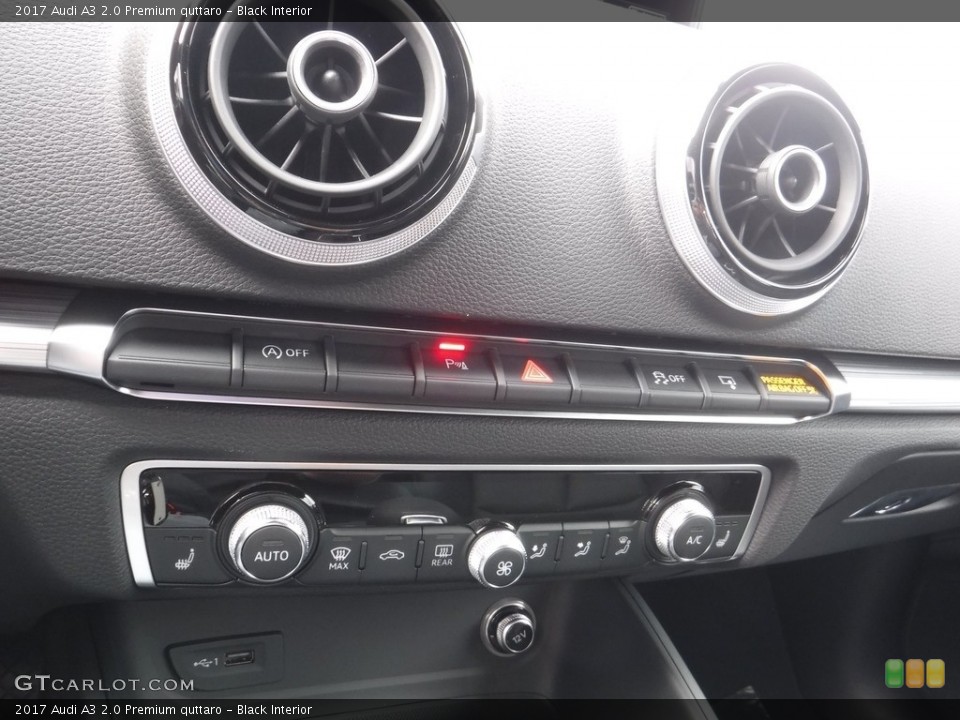 Black Interior Controls for the 2017 Audi A3 2.0 Premium quttaro #117077037