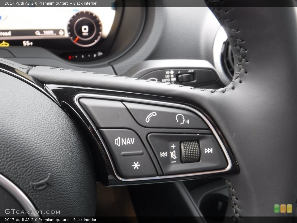 Black Interior Controls for the 2017 Audi A3 2.0 Premium quttaro #117077145