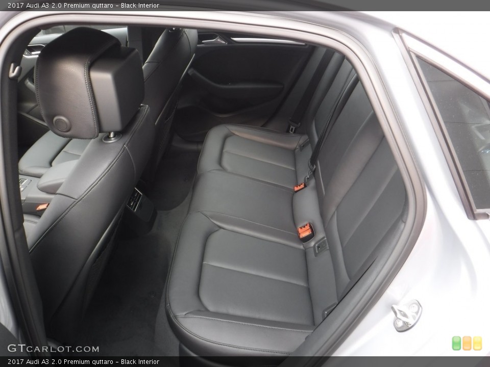 Black Interior Rear Seat for the 2017 Audi A3 2.0 Premium quttaro #117077235