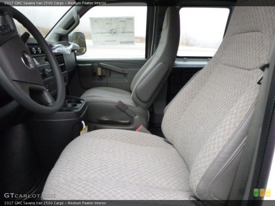 Medium Pewter Interior Front Seat for the 2017 GMC Savana Van 2500 Cargo #117085287