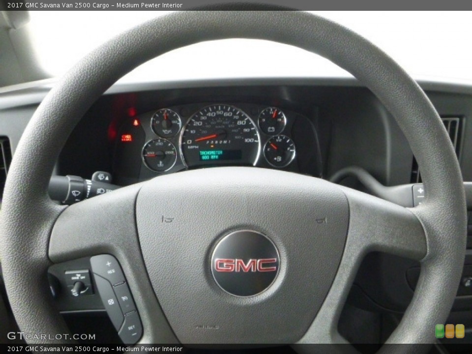 Medium Pewter Interior Steering Wheel for the 2017 GMC Savana Van 2500 Cargo #117085362