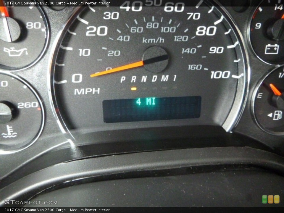 Medium Pewter Interior Gauges for the 2017 GMC Savana Van 2500 Cargo #117085374