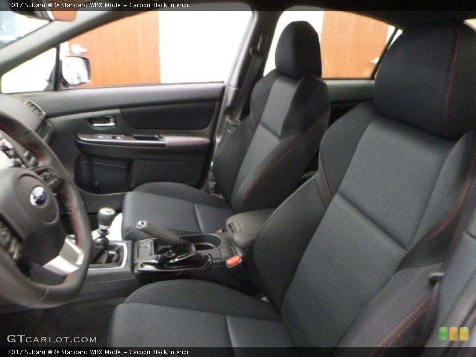 Carbon Black Interior Front Seat for the 2017 Subaru WRX  #117087099