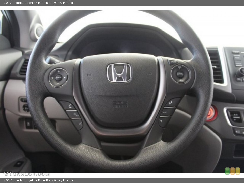 Black/Gray Interior Steering Wheel for the 2017 Honda Ridgeline RT #117087402