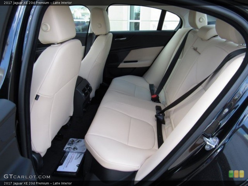 Latte Interior Rear Seat for the 2017 Jaguar XE 20d Premium #117091720