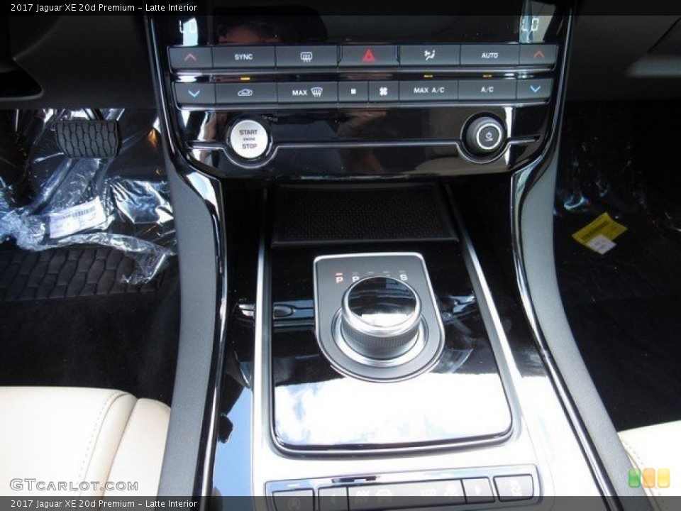 Latte Interior Transmission for the 2017 Jaguar XE 20d Premium #117091942