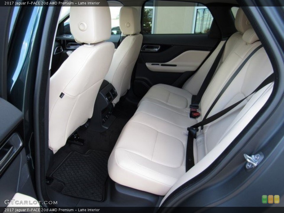 Latte Interior Rear Seat for the 2017 Jaguar F-PACE 20d AWD Premium #117093202